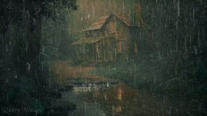 Listen & Sleep Immediately with Heavy Rain - Thunder Sounds in forest at Night, Rain for Sleeping