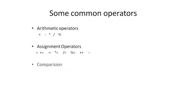 What are basic Operators in Java