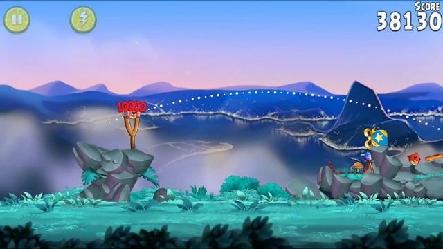 Rocket Rumble level 1 Angry Birds смотреть онлайн