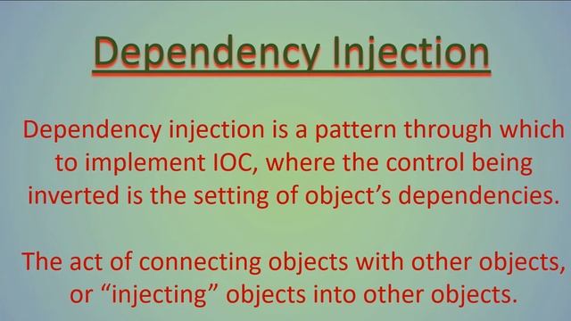Inversion Of Control & Dependency Injection