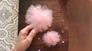 МК Детский мобиль с помпонами из фатина / Украшение для детской