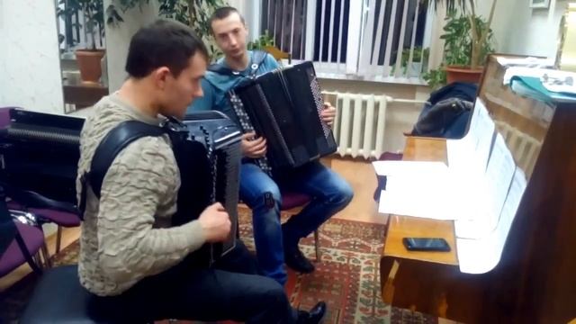 Р. Н. П. " На горе - то калина", обр. Н. Крылова. В исполнении дуэта баянистов. смотреть онлайн