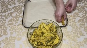 Картошка по деревенски в духовке рецепт | Как приготовить картофель по деревенски |Простой и вкусны
