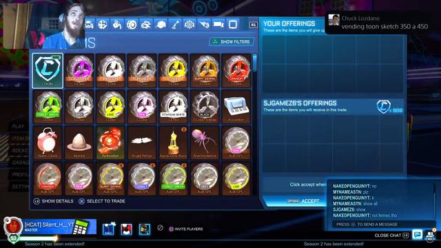 Rocket league Trading смотреть онлайн
