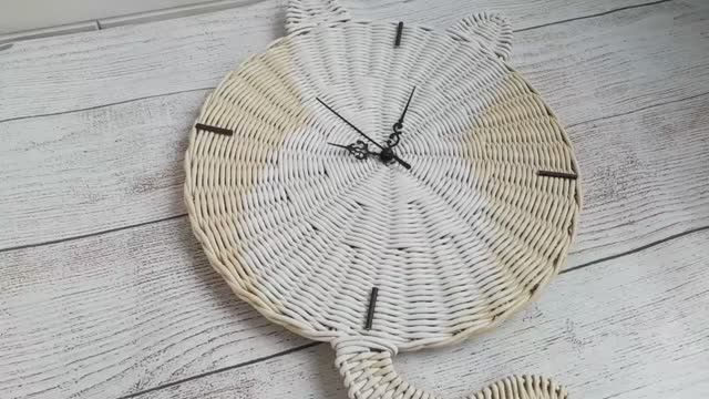 Часы детские . Плетем из бумажной лозы смотреть онлайн