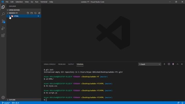 1. Git, Basic terminal commands and basic HTML structure  | Web Development | A Full-stack Series