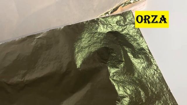 Поталь, золото фольга, имитация сусального золота размер 14Х14 см 100шт смотреть онлайн