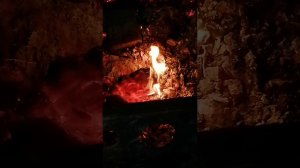 Как горит каменный уголь в печке и размышления про уголь и дерево.
