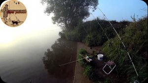 РАННЕЕ УТРО РЫБАЛКА НА ДОНКИ НА РЕКЕ.