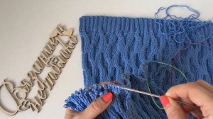 Как легко надеть на спицу распущенные петли//Для начинающих.