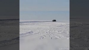 Субару Форестер на льду. Отвал для снега и покатушки.