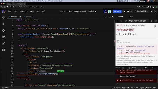 Come creare un'app in React & Typescript • Dev Community Night #8