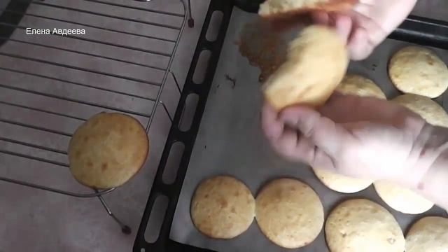 Печенье на желтках двойное с джемом