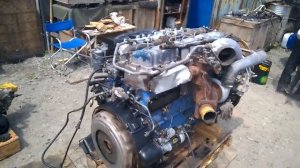 Запуск  D6AC  с экскаватора база ИРКУТСК