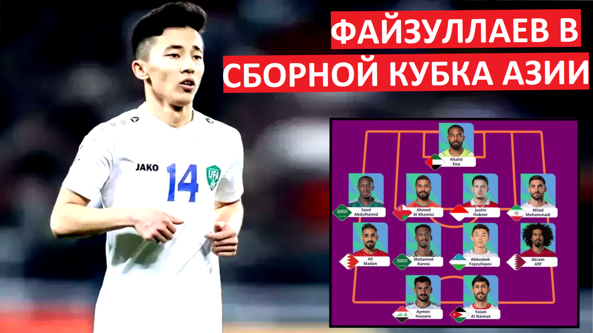 Игрок ЦСКА Файзуллаев - в сборной Кубка Азии во втором туре!