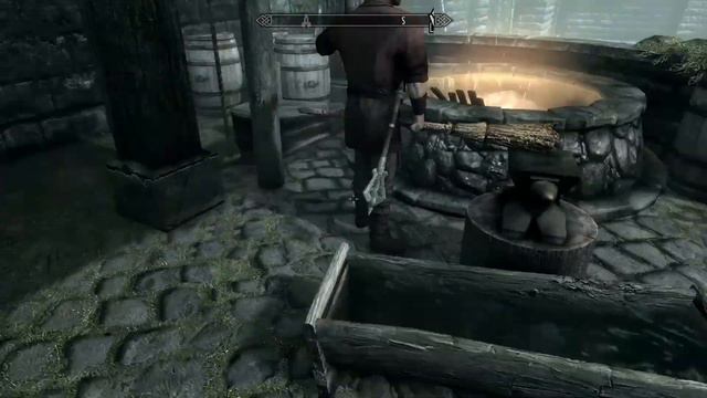 Multi-tasking Blacksmith | Elder Scroll V Skyrim