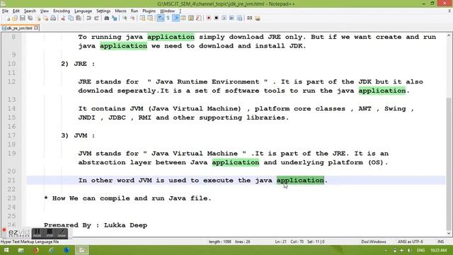 Introduction of JDK, JRE and JVM in java смотреть онлайн