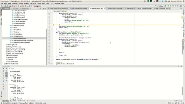 "Post Office" project (12): file writing refactored смотреть онлайн