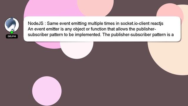 NodeJS : Same event emitting multiple times in socket.io-client reactjs смотреть онлайн