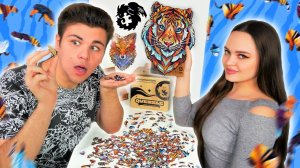 ПАЗЛ ДЛЯ ВТОРОЙ ПОЛОВИНКИ ❤️  МИЛЫЙ ТИГР  UNIDRAGON PUZZLE