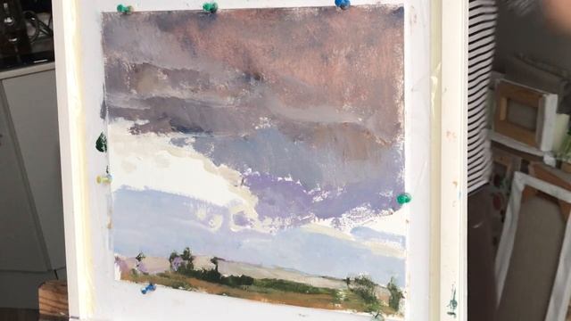 How to paint a cloud in oil. Episode 2. Как написать облако маслом. Эп 2 смотреть онлайн