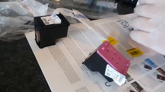 Заправляем картриджи HP новой краской смотреть онлайн