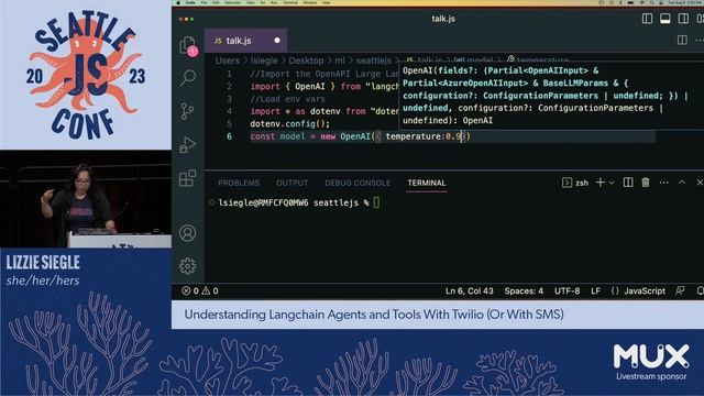 Understanding LangChain Agents and Tools with Twilio & SMS | Lizzie Siegle | SeattleJS Conf 2023 смотреть онлайн