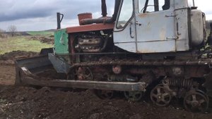 Т-150 бульдозер ЯМЗ-236 планировка