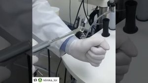 Применение системы промывания миндалин otopront