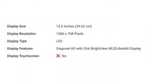 HP 15 bw519au-2SL76PA Laptop Detail Specification