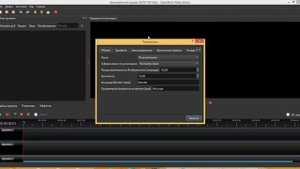 Параметры OpenShot Video Editor