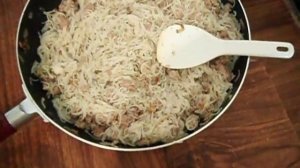 Запеканка из макарон с фаршем в микроволновке