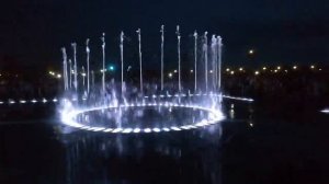 Фантан в парке Притяжение в городе Магнитогорск
