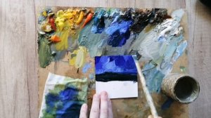 Пишем мини пейзаж маслом. Мастер класс по живописи. Победитель розыгрыша