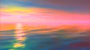 Футаж красивый закат на море