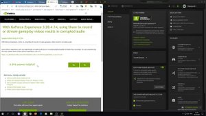 GeForce Experience не записывает звук игры