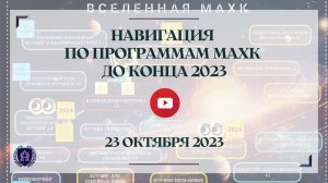 23.10.23 / Навигация по программам МАХК до конца 2023 г.