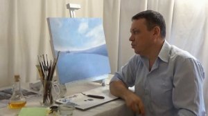 Зимний пейзаж, мастер-класс по живописи