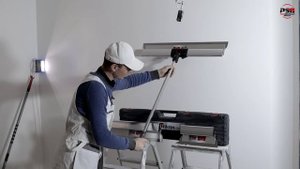 Финишная шпаклёвка шпателями для механизации от DLT. Шпаклёвка с удлинителем и без. Semin classic.