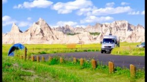 Badlands. национальный парк Бэдлэндс. Южная Дакота, США