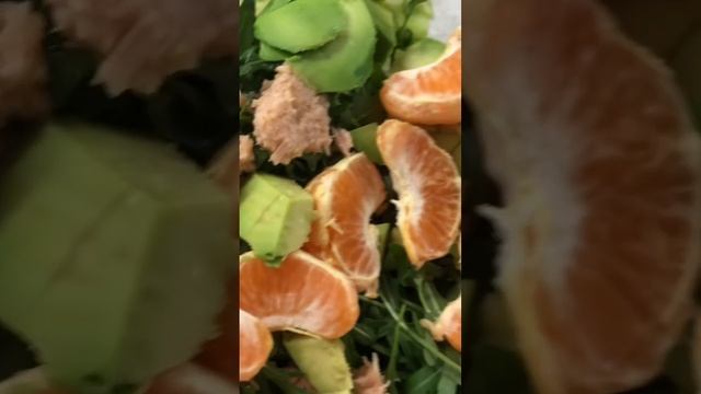 Салат из мандарин #вкусно #кулинария #быстро #еда #как приготовить?? смотреть онлайн