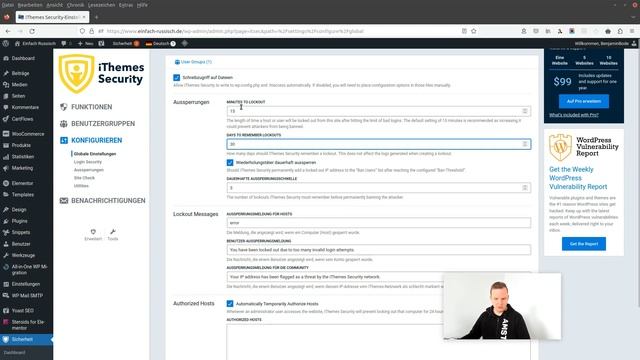WordPress Sicherheits Plugin - iThemes Security