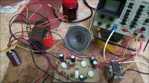 Сборка на печатной плате и тест двухтактного усилителя на 6п14п