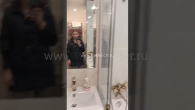 Видео отзыв стеклянная шторка на ванную