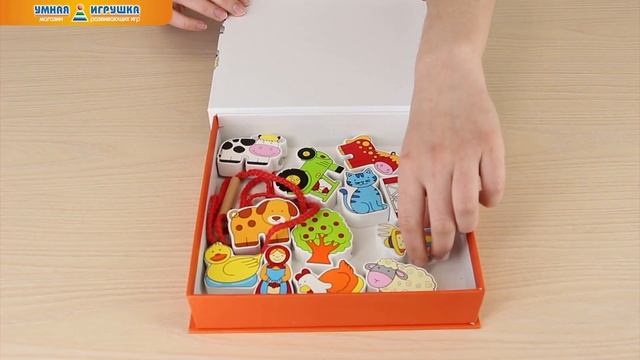 Деревянная шнуровка VIGA «Ферма» смотреть онлайн