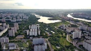 Братеево и Борисовские пруды с высоты птичьего полета. снято на квадракоптер sjrc f11s 4k pro.