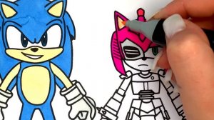 Sonic Prime coloring page/ Sonic Prime 2022 coloring /How to draw Sonic Prime