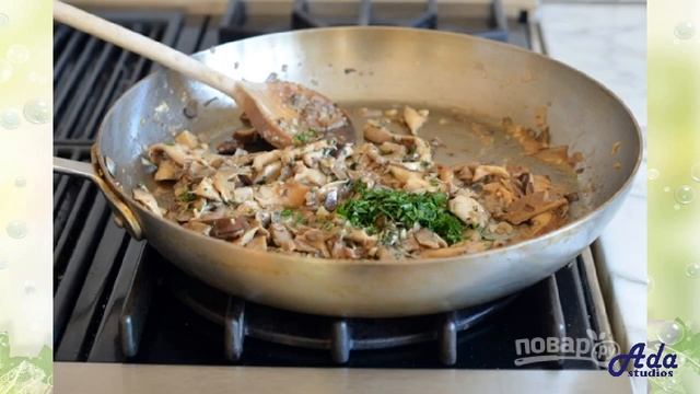 Гарнир из грибов и спаржи Рецепт, пошаговый, как приготовить, видеорецепт