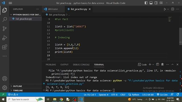 Python Basics for Data Science || Part-1|| List Data Structure