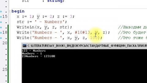 Процедуры Write и WriteLn